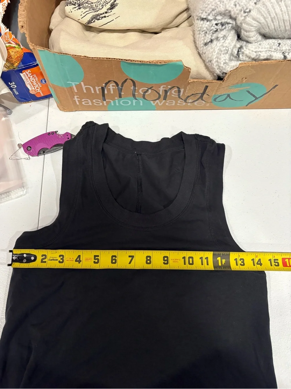Lululemon All Yours Tank Maxi Dress Black Side Slits Cotton Blend Athleisure